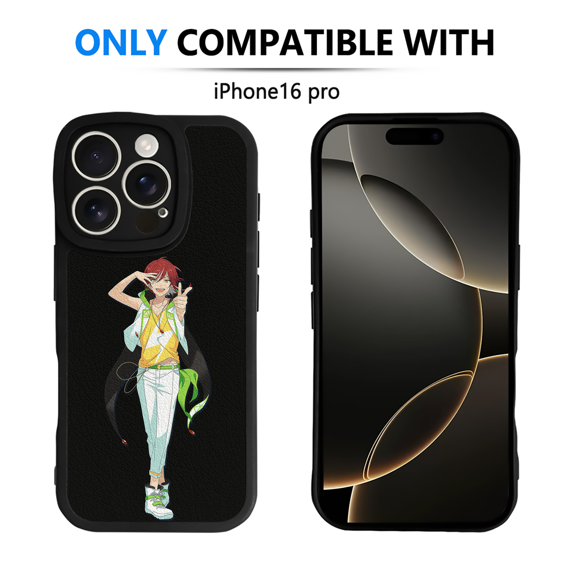 （画像用） あんさんぶるスターズ! Ensemble Stars 【iPhone 16シリーズ対応】シリコンスマホケース（レザー調） 材質：シリコン